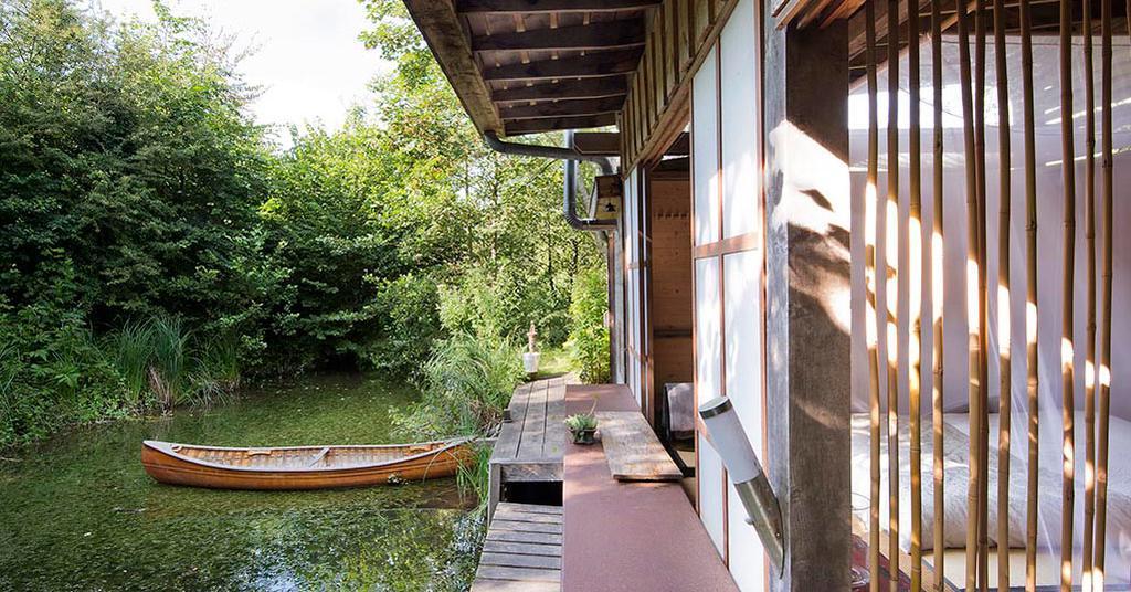 Ecolodge Le Bruit De L'Eau Saint-Quentin-en-Tourmont Exteriör bild